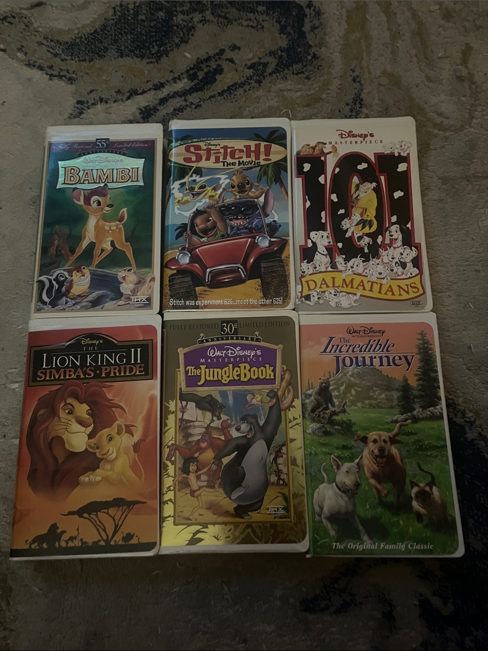 Bundle of Disney VHS Tapes